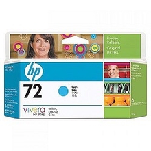 HP C9371A Картридж №72, Cyan {DJ T610/T1100, Cyan (130ml)}