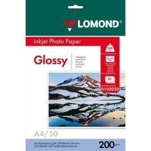 LOMOND 0102020 Глянцевая бумага 1х A4, 200г/м2 50 л. LOMOND 0102020 Глянцевая бумага 1х A4, 200г/м2 50 л.