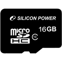 Micro SecureDigital 16Gb Silicon Power SP016GBSTH010V10SP {MicroSDHC Class 10, SD adapter} Micro SecureDigital 16Gb Silicon Power SP016GBSTH010V10SP {MicroSDHC Class 10, SD adapter}