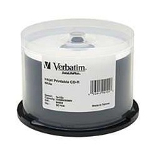 Verbatim  Диски CD-R 25 шт.   Printable InkJet, 52-x 700Mb, Cake Box (43439)
