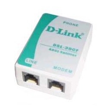 D-Link DSL-30CF/RS Сплитер ADSL Annex A 1xRJ11 вход и 2xRJ-11 выход с 12cm телеф кабелем 