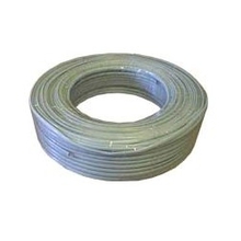 Gembird Кабель телефонный 100м (4-х жильный, 2 пары, плоский) серый/белый Gembird Кабель телефонный 100м (4-х жильный, 2 пары, плоский) серый/белый