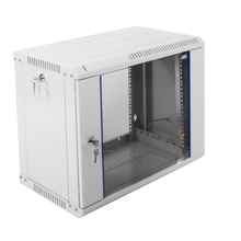 ЦМО Шкаф телекоммуникационный настенный разборный 9U (600х350) дверь стекло (ШРН-Э-9.350) (1 коробка)