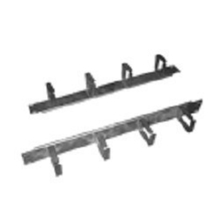 ЦМО Горизонт. кабельный органайзер без окон 19" 1U, 4 кольца, серый (ГКО-4.62)