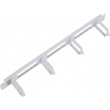 ЦМО Горизонтальный кабельный органайзер с окнами 19" 1U, 4 кольца, серый (ГКО-О-4.62)