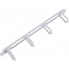 ЦМО Горизонтальный кабельный органайзер с окнами 19" 1U, 4 кольца, серый (ГКО-О-4.62)