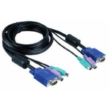 D-Link DKVM-CB5/B1A Кабель KVM длиной 5 м с разъемами VGA и PS/2 для DKVM-4K/B