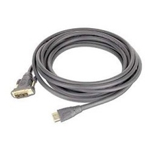 Кабель HDMI-DVI Gembird, 10м, 19M/19M, single link, черный, позол.разъемы, экран [CC-HDMI-DVI-10MC]