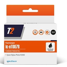 T2 C13T087840 Картридж T2 (IC-ET0878) для Epson Stylus Photo R1900, матовый черный, с чипом