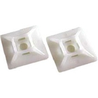 Hyperline HW-4A Самоклеящаяся площадка для крепл. стяжек (28x28 мм) (100 шт)