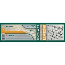 LOMOND 1209128 бумага инженерная в рулоне, 80 г/м2, 594мм х 175 м, матовая 