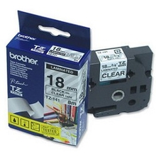 Brother TZE-141 Картридж с лентой (P-Touch, 18мм, Черный на прозрачном)