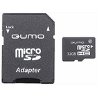 Micro SecureDigital 32Gb QUMO QM32GMICSDHC10U1 {MicroSDHC Class 10 UHS-I, SD adapter}