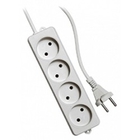 Gembird Удлинитель Гарнизон EL-NL4-W-5, 4 розетки  допустимый ток 10А, длина 5м.