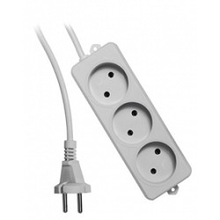 Gembird Удлинитель Гарнизон EL-NL3-W-5, 3 розетки  допустимый ток 10А, длина 5м.