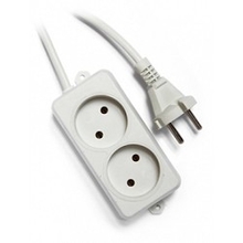 Gembird Удлинитель Гарнизон EL-NL2-W-2, 2 розетки, допустимый ток 10А, длина 2м.