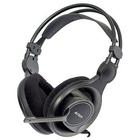 A4Tech HS-100, черные/серый {Гарнитура, мониторные, 20 - 20000Гц, длина шнура 2м}