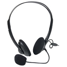 A4Tech HS-6, Черный {Гарнитура стерео, наклад, рег громкости на проводе, 20-20000Гц 32 Ом 97дБ, микр подвижной 97дБ, кабель 2, 3.5 jack 3 pin}