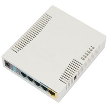 MikroTik RB951Ui-2HnD Беспроводной маршрутизатор  600Mhz CPU, 128MB RAM, 5xLAN, built-in 2.4Ghz 802b/g/n