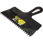 Шпатель STAYER "PROFESSIONAL" нержавеющий зубчатый с пластмассовой ручкой, 250мм, зуб 6х6мм[1009-25-06]