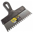 Шпатель STAYER "PROFESSIONAL" нержавеющий зубчатый с пластмассовой ручкой, 250мм, зуб 8х8мм[1009-25-08]