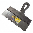 Шпатель STAYER "PROFESSIONAL" нержавеющий зубчатый с пластмассовой ручкой, 300мм, зуб 6х6мм[1009-30-06]