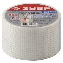 ЗУБР Сетка армировочная стеклотканевая, самоклеящаяся, 3х3мм, 5см х 20м [12465-05-20_z01]