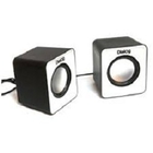 Dialog Colibri AC-02UP BLACK-WHITE {акустические колонки 2.0, 5W RMS, питание от USB}
