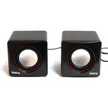 Dialog Colibri AC-04UP BLACK-RED {акустические  колонки 2.0, 6W RMS, питание от USB}