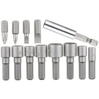 STAYER Набор "PROFI" Биты с магнитным адаптером и торцевыми головками, 13 предметов [2611-H13]