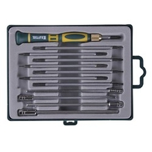 KRAFTOOL (25611-H12) Набор Отвертки для точных работ с насадками, в боксе, 12 предметов 