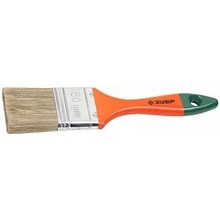 Кисть плоская  ЗУБР "ЛАЗУРЬ-МАСТЕР", смешанная щетина, деревянная ручка, 63мм[4-01009-063]