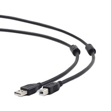 Gembird/Cablexpert CCF2-USB2-AMBM-10 USB 2.0 Pro Кабель  , AM/BM, 3м, экран, 2феррит.кольца, черный, пакет
