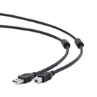 Gembird/Cablexpert CCF2-USB2-AMBM-10 USB 2.0 Pro Кабель  , AM/BM, 3м, экран, 2феррит.кольца, черный, пакет