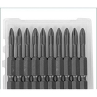 KRAFTOOL Биты "EXPERT" торсионные кованые, обточенные, Cr-Mo сталь, тип хвостовика E 1/4", PH2, 50мм, 10шт [26121-2-50-10]