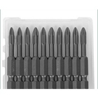 KRAFTOOL Биты "EXPERT" торсионные кованые, обточенные, Cr-Mo сталь, тип хвостовика E 1/4", PH1, 50мм, 10шт [26121-1-50-10]