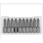 Биты KRAFTOOL "EXPERT" торсионные кованые, обточенные, Cr-Mo сталь, тип хвостовика C 1/4", PH2, 25мм, 10шт [26121-2-25-10]