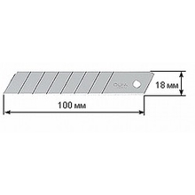 Лезвие OLFA сегментированное, 8 сегментов, 18х100х0,5мм, 50шт [OL-LB-50B]