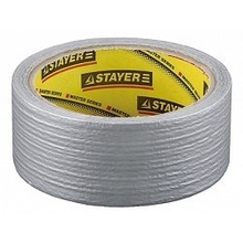 STAYER. Армированная лента, универсальная, влагостойкая, 48мм х 45м, серебристая [12080-50-50]