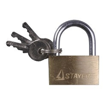 Замок ЗУБР "MASTER" латунный на карточке, 3 ключа в комплекте, 50мм [3710-50_z01]