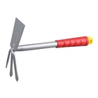 Мотыжка GRINDA, прямое лезвие, 3 зубца, из углеродистой стали с коннекторной системой, 305 мм [8-421435_z01]