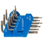 Набор ключей имбусовых ЗУБР"ЭКСПЕРТ" (27477-H8) МИНИ для точных работ, Cr-V,TORX Т5-Т20, с отверстием,для защищенного крепежа,8шт