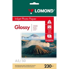 LOMOND 0102070 А5 50л. Глянцевая фотобумага 230г/м2
