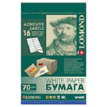 LOMOND 2100025 Универсальные этикетки Lomond белые/А4/105*148мм/50 листов