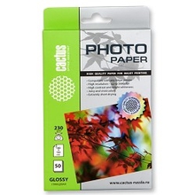 CACTUS GA623050 Фотобумага Cactus CS-GA623050 глянцевая, 10x15, 230 г/м2, 50 листов