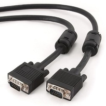 Gembird/Cablexpert CC-PPVGA-5M-B, Кабель VGA Premium , 15M/15M, 5.0м,черный,тройной экран, феррит.кольца 