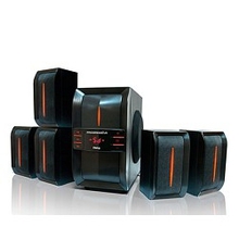 Dialog Progressive AP-540 BLACK {акустические колонки 5.1, 40W+5*12W RMS,  USB+SD reader}