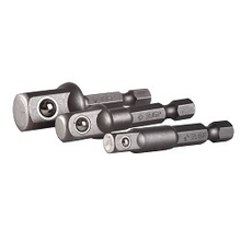 ЗУБР Набор Адаптеры "ЭКСПЕРТ" для торцовых головок, E1/4" - 1/4", E1/4" - 3/8", E1/4" - 1/2", 3 предмета [26756-H3]