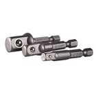 ЗУБР Набор Адаптеры "ЭКСПЕРТ" для торцовых головок, E1/4" - 1/4", E1/4" - 3/8", E1/4" - 1/2", 3 предмета [26756-H3]