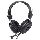 A4Tech HS-30, Black {Гарнитура, накладные, 20-20000Гц,32 Ом, 102дБ, микр фиксирован,  кабель 2м, 2 x mini jack 3.5 mm}